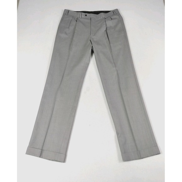 Lauren Ralph‎ Lauren Dress Pants Men's 35 Gray Corpcore Professional Workwear - Picture 1 of 10